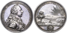 Habsburg
Josef II. 1764-1790 Silbermedaille 1764 (Oexlein) Wahl zum römischen König, gewidmet von der Stadt Nürnberg. Brustbild nach rechts / Aufgehe...
