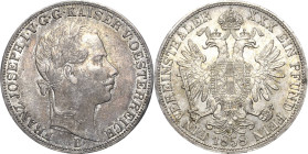 Kaiserreich Österreich
Franz Joseph I. 1848-1916 Taler 1858, B-Kemnitz Jaeger 312 Davenport 21 Attraktives Exemplar. Vorzüglich/Stempelglanz