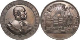 Kaiserreich Österreich
Franz Joseph I. 1848-1916 Bronzemedaille 1892 (J. Christlbauer) Internationale Ausstellung für Musik und Theaterwesen. Brustbi...