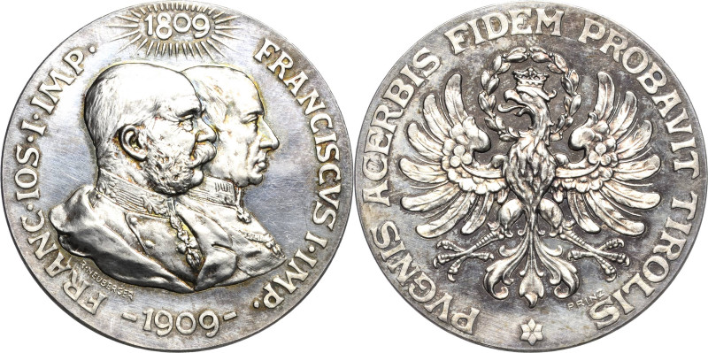 Kaiserreich Österreich
Franz Joseph I. 1848-1916 Silbermedaille 1909 (Neuberger...