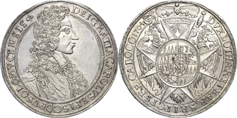 Geistlichkeiten - Olmütz
Karl von Lothringen 1695-1711 Taler 1704, Kremsier Dav...