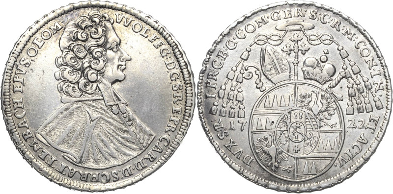 Geistlichkeiten - Olmütz
Wolfgang von Schrattenbach 1711-1738 1/2 Taler 1722, K...