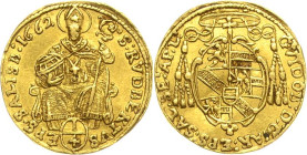 Geistlichkeiten - Salzburg
Guidobald von Thun und Hohenstein 1654-1668 1/4 Dukat 1662. Zöttl 1785 Probszt 1469 Friedberg 777 GOLD. 0.87 g. Vorzüglich...