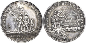 Geistlichkeiten - Salzburg
Leopold Anton Eleutherices von Firmian 1727-1744 Silbermedaille 1732 (Dockler) Salzburger Emigration. Emigrantenfamilie ge...