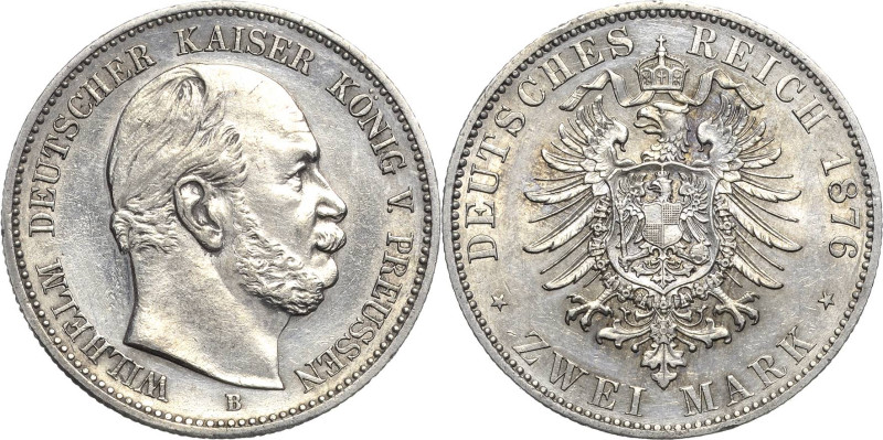 Preußen
Wilhelm I. 1861-1888 2 Mark 1876 B Jaeger 96 Leicht bearbeitet, fast vo...