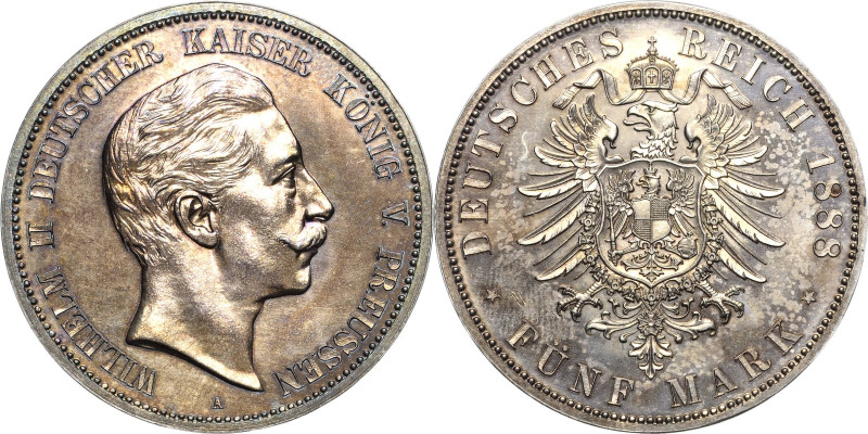 Preußen
Wilhelm II. 1888-1918 5 Mark 1888 A Jaeger 101 Winz. Kratzer, Polierte ...