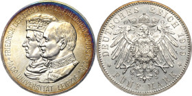Sachsen
Friedrich August III. 1904-1918 5 Mark 1909 (E) Universität Leipzig Jaeger 139 Herrliche Patina, Av. Kratzer, vorzüglich-Stempelglanz/Stempel...