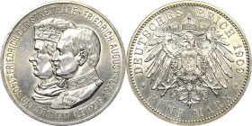 Sachsen
Friedrich August III. 1904-1918 5 Mark 1909 (E) Universität Leipzig Jaeger 139 Leicht berieben, vorzüglich-Stempelglanz