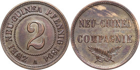 Deutsch-Neuguinea
 2 Neu-Guinea Pfennig 1894 A Jaeger 702 Sehr schön-vorzüglich