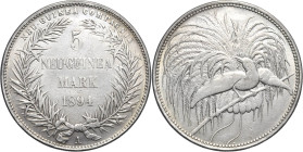 Deutsch-Neuguinea
 5 Neu-Guinea Mark 1894 A Jaeger 707 Min. Fassungsspuren, leicht bearbeitet, sehr schön