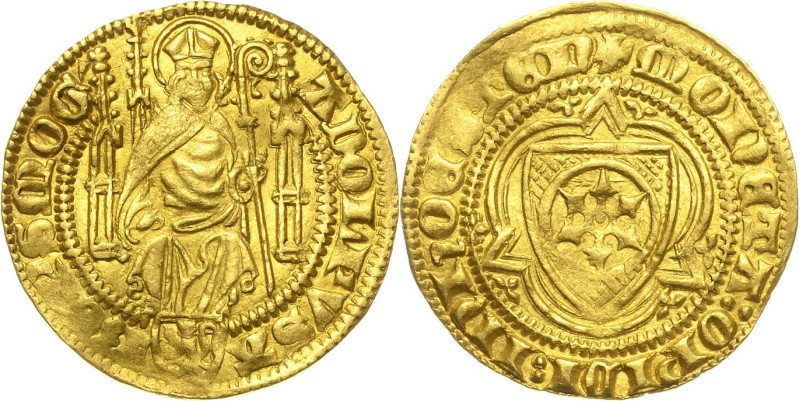 Mainz - Erzbistum
Adolph I. von Nassau 1373-1379 Goldgulden o.J. Höchst Thronen...