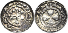Sachsen, Sachsenpfennige 950 bis 1125 - Kaiserliche Gepräge
Konrad II. 1024-1039 Hochrandpfennig um 1025/1030, Meißen Sachsenpfennig. Kugelstabkreuz ...
