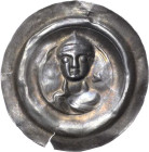 Sachsen, Haus Wettin, Brakteatenzeit
Otto der Reiche 1156-1190 Brakteat, Freiberg Brustbild zwischen zwei Sternen von vorn im Kreis Schwinkowski 257 ...