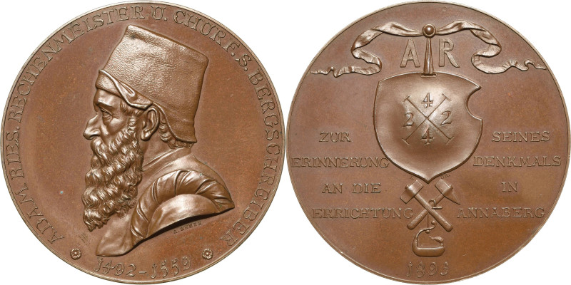 Annaberg
 Bronzemedaille 1893 (R. Henze/Diller) Errichtung des Denkmals für Ada...