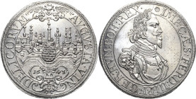 Augsburg-Stadt
 Taler 1643. Stadtansicht. Mit Titel und Porträt Ferdinand III Forster 298 Davenport 5039 Vetterle 1643.4 Prachtexemplar. Fast prägefr...