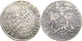 Bayern
Albert V. "der Großmütige" 1550-1579 Guldentaler zu 60 Kreuzern 1568, München Mit Titel Maximilians II Hahn 48 Beierlein 434 Davenport 7 Sehr ...