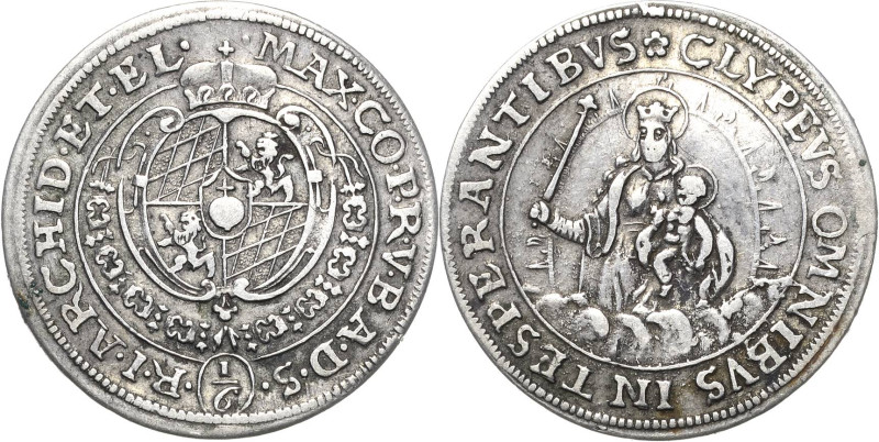 Bayern
Maximilian I., als Herzog 1598-1623 1/6 Taler o.J. München Av-Umschrift ...