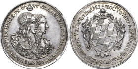 Bayern
Ferdinand Maria 1651-1679 Silberabschlag des 5 Dukaten 1660. Gedenkprägung der bayerischen Landstände anlässlich der Geburt der Prinzessin Mar...