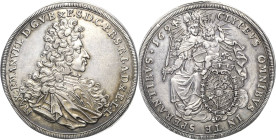 Bayern
Maximilian II. Emanuel 1679-1726 Taler 1694, München Madonna blickt nach rechts Hahn 199 Beierlein 1645 Davenport 6099 Attraktives Exemplar. R...