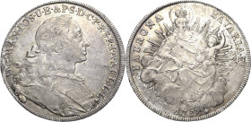 Bayern
Maximilian III. Joseph 1745-1777 Taler 1756, München Madonna Hahn 306 Beierlein - Davenport 1952 Vorzüglich