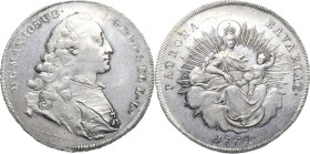 Bayern
Maximilian III. Joseph 1745-1777 1/2 Taler 1774, München Madonna Hahn 305 Beierlein 2181 Prachtvolles Exemplar mit feiner Patina. Äußerst selt...