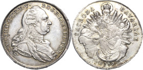 Bayern
Karl Theodor 1777-1799 Taler 1786, München Madonna Hahn 346 Beierlein 2362 Davenport 1965 Revers justiert, fast vorzüglich/vorzüglich