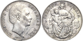 Bayern
Ludwig II. 1864-1886 Taler 1866, München Madonna AKS 176 Jaeger 107 Kahnt 131 Davenport 611 Kl. Kratzer, vorzüglich