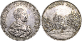Bayern
Ludwig II. 1864-1886 Silbermedaille o.J. (1886) (Lauer) Schloss Berg. Brustbild nach rechts / Ansicht des Schlosses. Randpunze: (Halbmond, Kro...