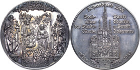 Brandenburg-Ansbach
Medaillen Silbermedaille 1982. Restaurierung des Hochaltars in der Stadtkirche. Hochaltar / Stadtkirche. Mit Randpunze: MK MEDAIL...