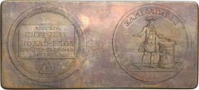 Brandenburg-Bayreuth
Friedrich 1735-1763 Kupferdruckplatte zur Silbermedaille von 1759. Loge zur Sonne in Bayreuth, auf die Vermählung seiner Tochter...