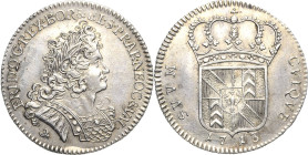 Brandenburg-Preußen
KÖNIGREICH ab 1701. Friedrich I. 1701-1713 1/4 Taler 1713, Neuenburg (Neuchâtel) Prägung für das Fürstentum Neuenburg/Neuchâtel v...