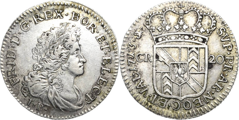 Brandenburg-Preußen
KÖNIGREICH ab 1701. Friedrich I. 1701-1713 20 Kreuzer 1713,...