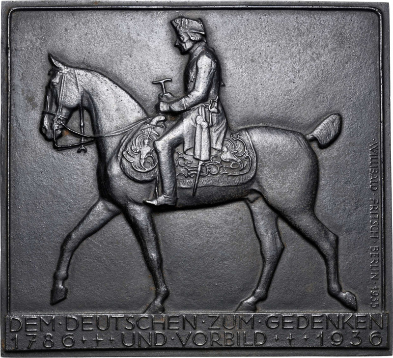 Brandenburg-Preußen
Friedrich II., der Große 1740-1786 Einseitige Eisengussplak...