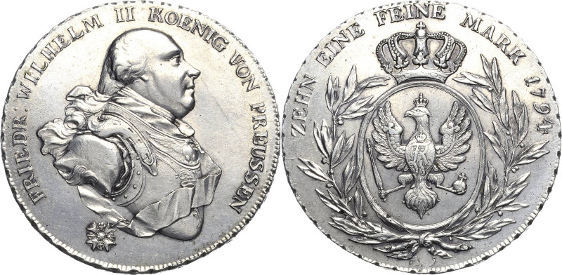 Brandenburg-Preußen
Friedrich Wilhelm II. 1786-1797 Taler 1794, o.Mzz. - Berlin...