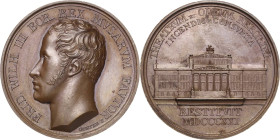 Brandenburg-Preußen
Friedrich Wilhelm III. 1797-1840 Bronzemedaille 1821 (Gottlieb Goetze) Wiederaufbau des Berliner Odeums. Kopf nach links / Ansich...