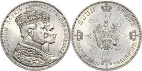 Brandenburg-Preußen
Wilhelm I. 1861-1888 Taler 1861, A-Berlin Krönung Olding 403 AKS 116 Jaeger 87 Kahnt 385 Davenport 778 Prachtvolles Exemplar. Prä...