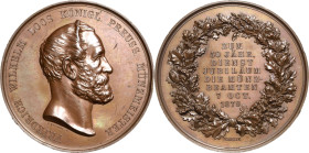 Brandenburg-Preußen
Wilhelm I. 1861-1888 Bronzemedaille 1879 (Weigand/Kullrich) 50-jähriges Dienstjubiläum des preußischen Münzmeisters Friedrich Wil...