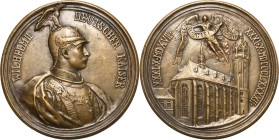 Brandenburg-Preußen
Wilhelm II. 1888-1918 Bronzemedaille 1892 (Reinhold Begas) Einweihung Schlosskirche zu Wittenberg. Brustbild Kaiser Wilhelms II. ...