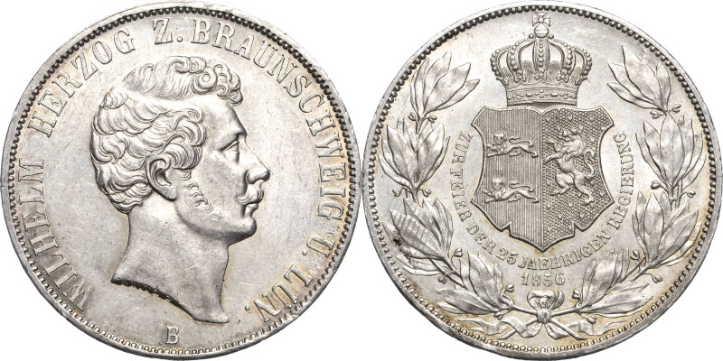 Braunschweig-Wolfenbüttel
Wilhelm 1831-1884 Doppeltaler 1856, B-Hannover 25-jäh...