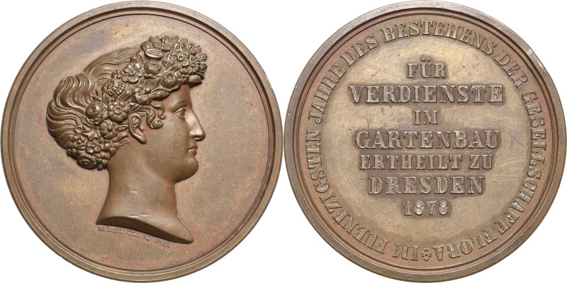 Dresden
 Bronzemedaille o.J. (1878) (M. Barduleck) 50-jähriges Bestehen der Ges...