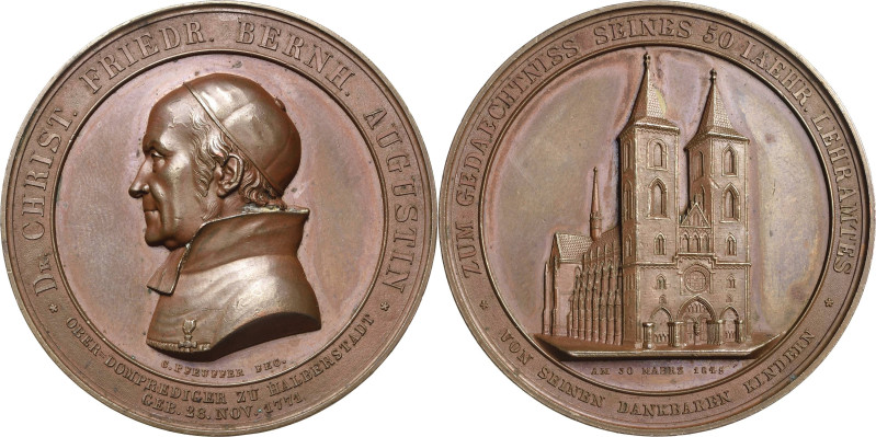 Halberstadt-Stadt
 Bronzemedaille 1845 (Pfeuffer) 50-jährige Lehrtätigkeit des ...