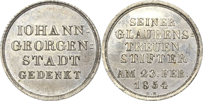 Johanngeorgenstadt
 Kleine Silbermedaille 1854 (R. Krüger) 200-jähriges Jubiläu...