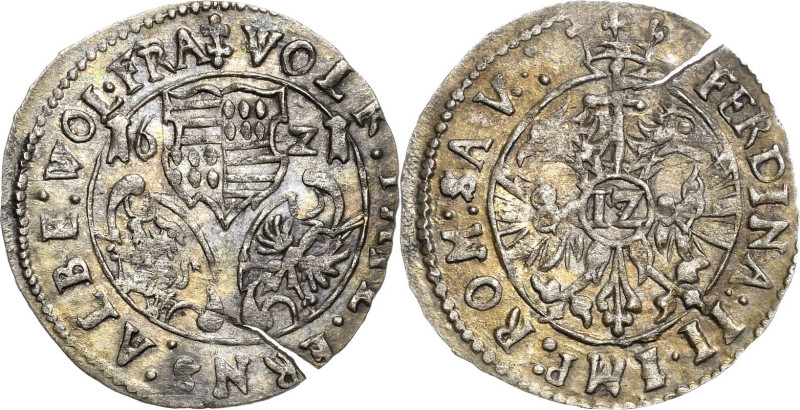 Mansfeld-Kippermünzen
Münzstätte Hettstedt Kipper-12 Kreuzer 1621. Mit Titel Fe...