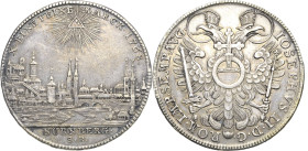 Nürnberg
 Taler 1768, SR-Schloz/Riedner Mit Titel Joseph II. Stadtansicht. Mit Randschrift: DOMINE CONSERVA NOS IN PACE (= Oh Herr bewahre uns im Fri...
