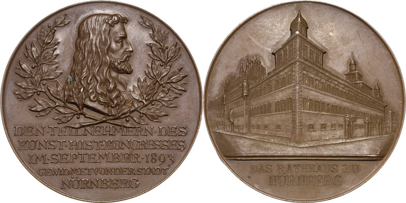 Nürnberg
 Bronzemedaille 1893 (Lauer). Für die Teilnehmer am Kunsthistorischen ...