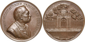 Nürnberg
 Bronzemedaille 1894 (Lauer) 250 Jahre Pegnesischen Blumenordens. Brustbild des Präsidenten W. Beckh nach rechts / Portal des Irrhains. 45 m...