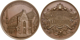 Nürnberg
 Bronzemedaille o.J. (vor 1900) (unsigniert) Medaillenserie Erinnerung an Nürnberg. Moritzkapelle BRATWURSTGLÖCKLEIN. Gebäudeansicht / Kartu...