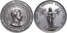 Ostpreußen
Königsberg Silbermedaille 1895 (unsigniert) Verdienstmedaille der Nord-Ostdeutschen Gewerbeausstellung. Brustbild Prinz Heinrichs von Preu...