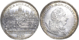 Regensburg-Stadt
 1/2 Taler 1781, GCB-Georg Christoph Busch Stadtansicht. Mit Titel und Porträt Joseph II Beckenbauer 7204 Äußerst selten in dieser E...