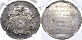 Regensburg-Stadt
 1/2 Taler 1788. 200-Jahrfeier der Stahlschützen und das Schützenfest. Bekränzte und verzierte Schützenscheibe / 8 Zeilen Schrift. I...